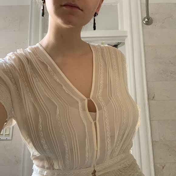 Gorgeous vintage silk blouse - Picture 8 of 10